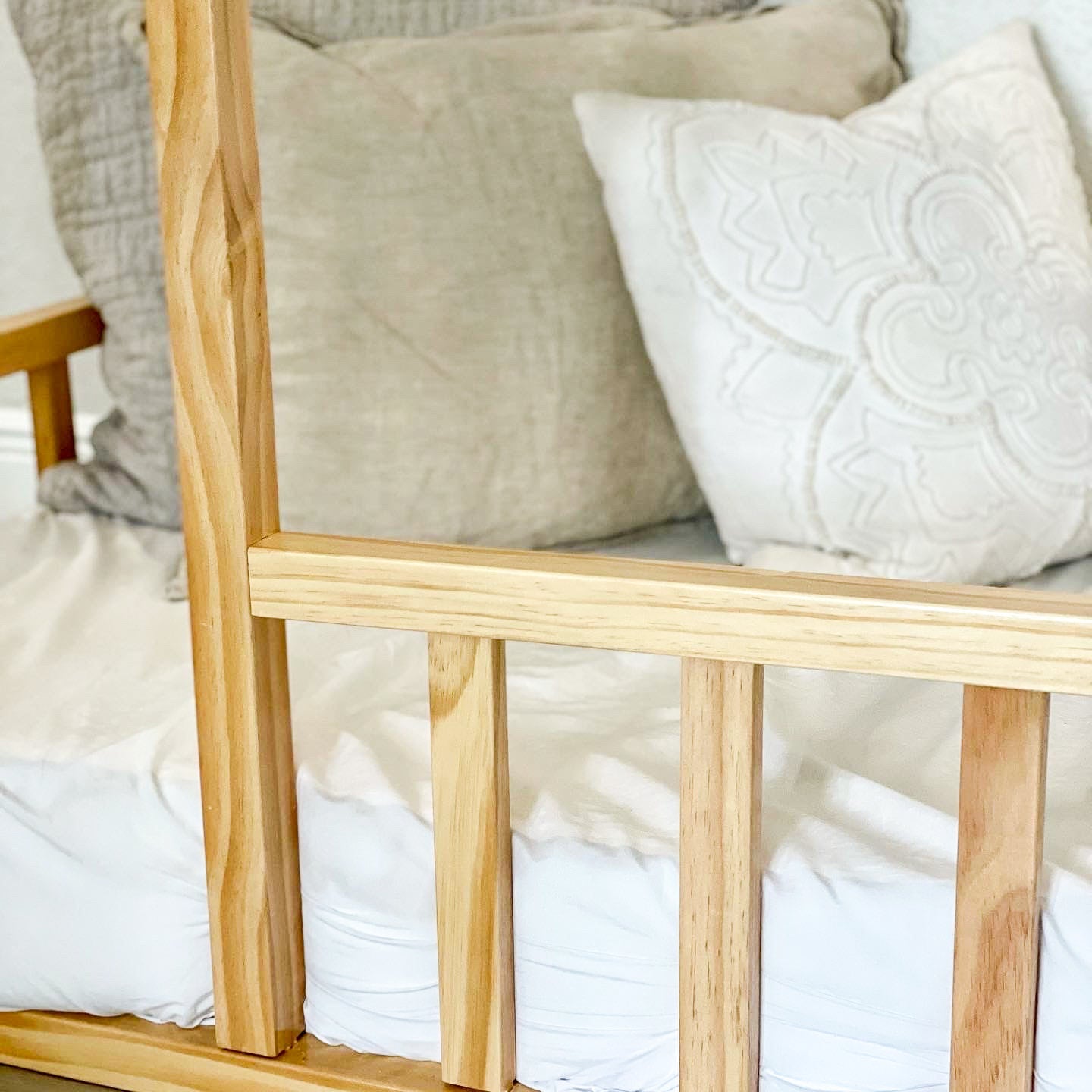 Montessori House Bed with Rails - 2MamaBees - Little Red General Store