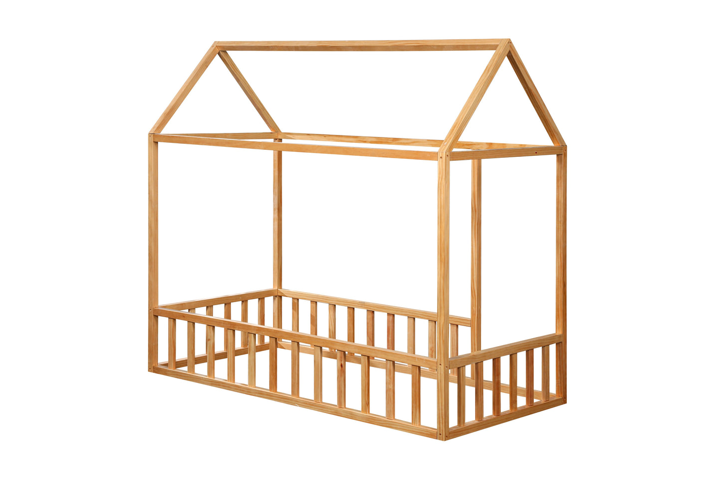Montessori House Bed with Rails - 2MamaBees - Little Red General Store
