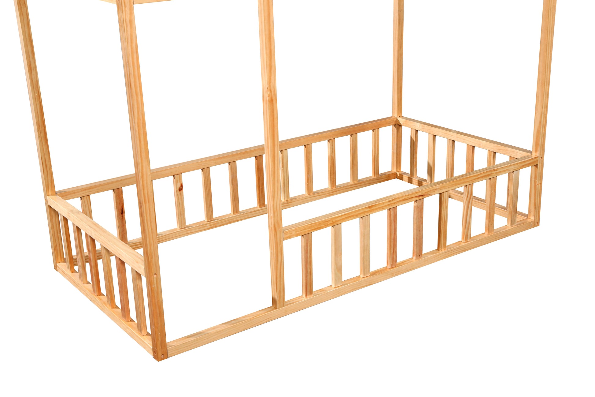 Montessori House Bed with Rails - 2MamaBees - Little Red General Store