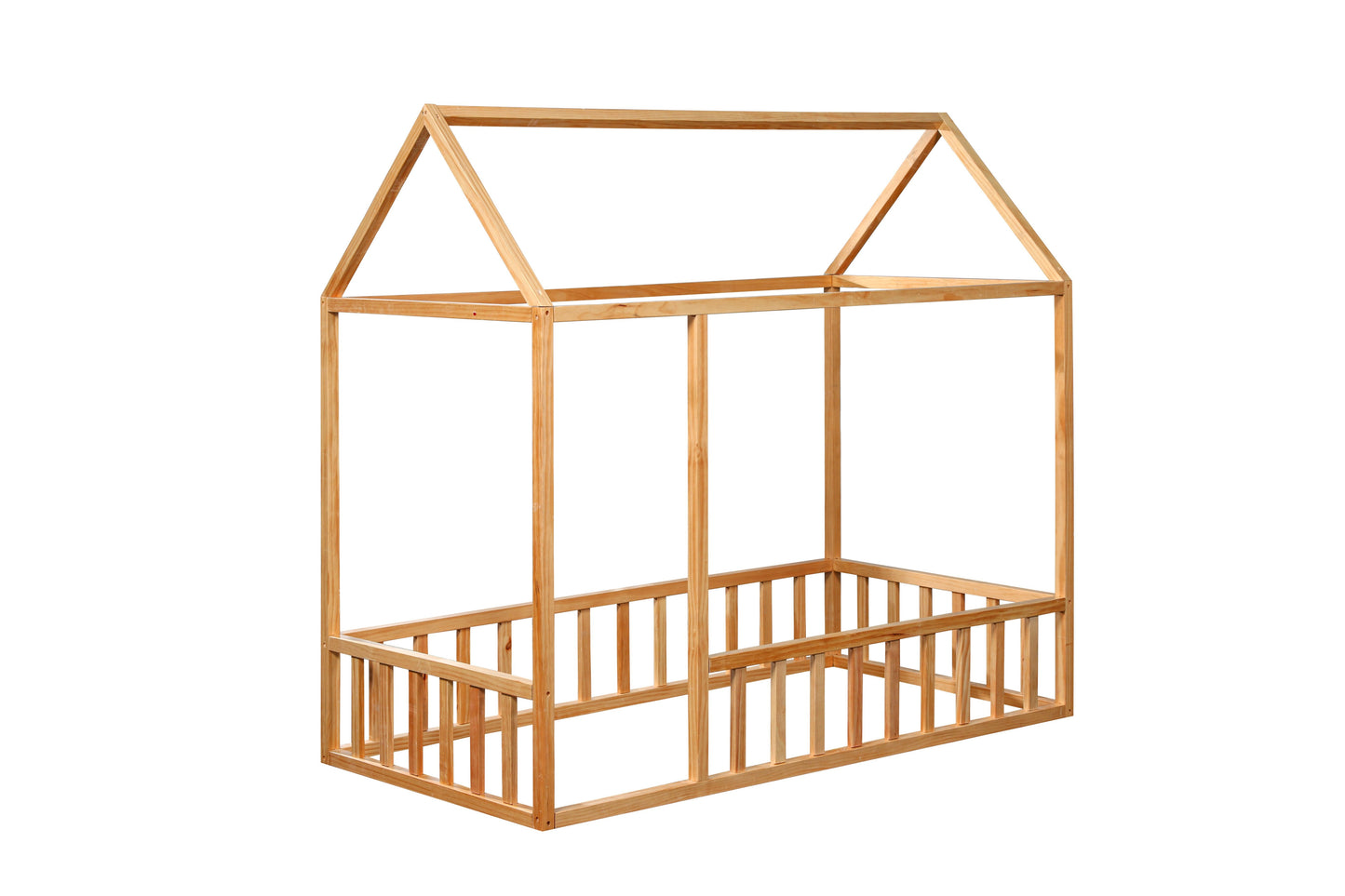 Montessori House Bed with Rails - 2MamaBees - Little Red General Store