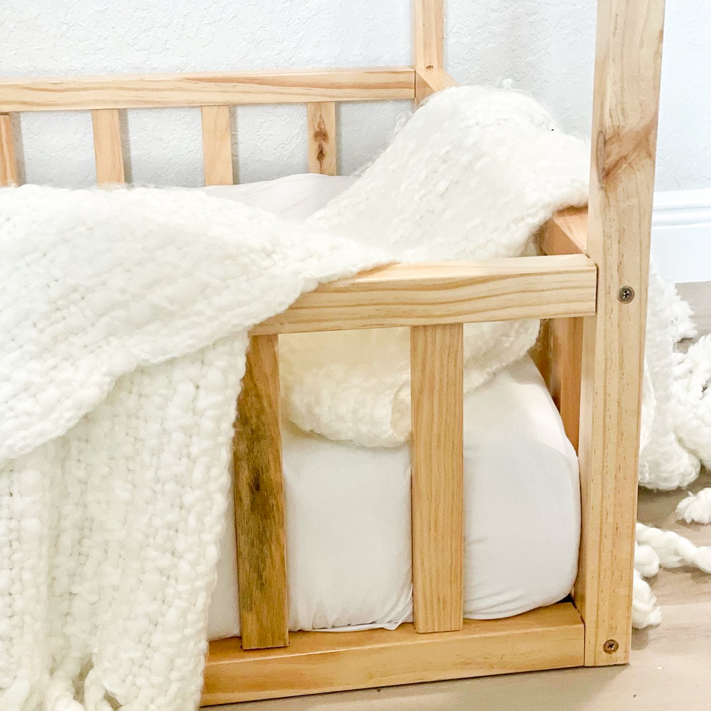 Montessori House Bed with Rails - 2MamaBees - Little Red General Store