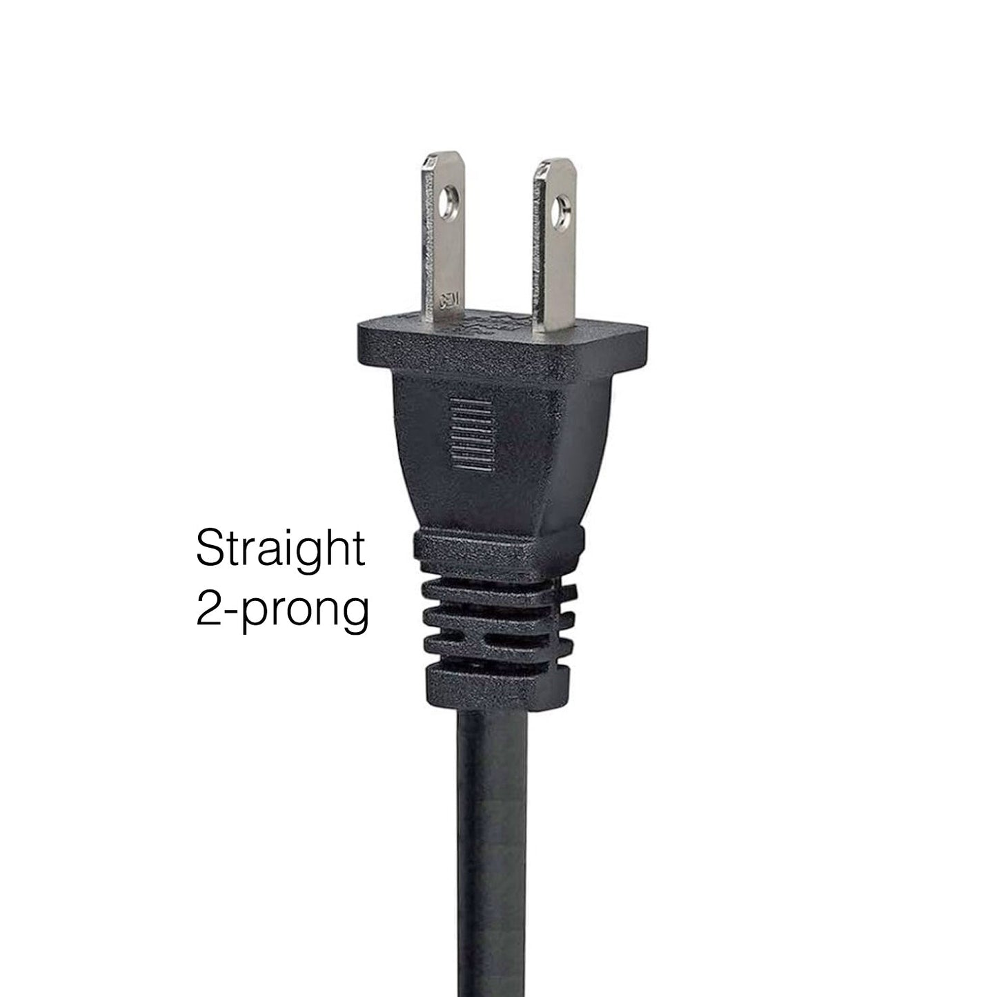 TCL TV 6-Foot AC Power Cord with C7 - Figure-8 female Connector | Google TV's | Roku TV's - G0703-000258