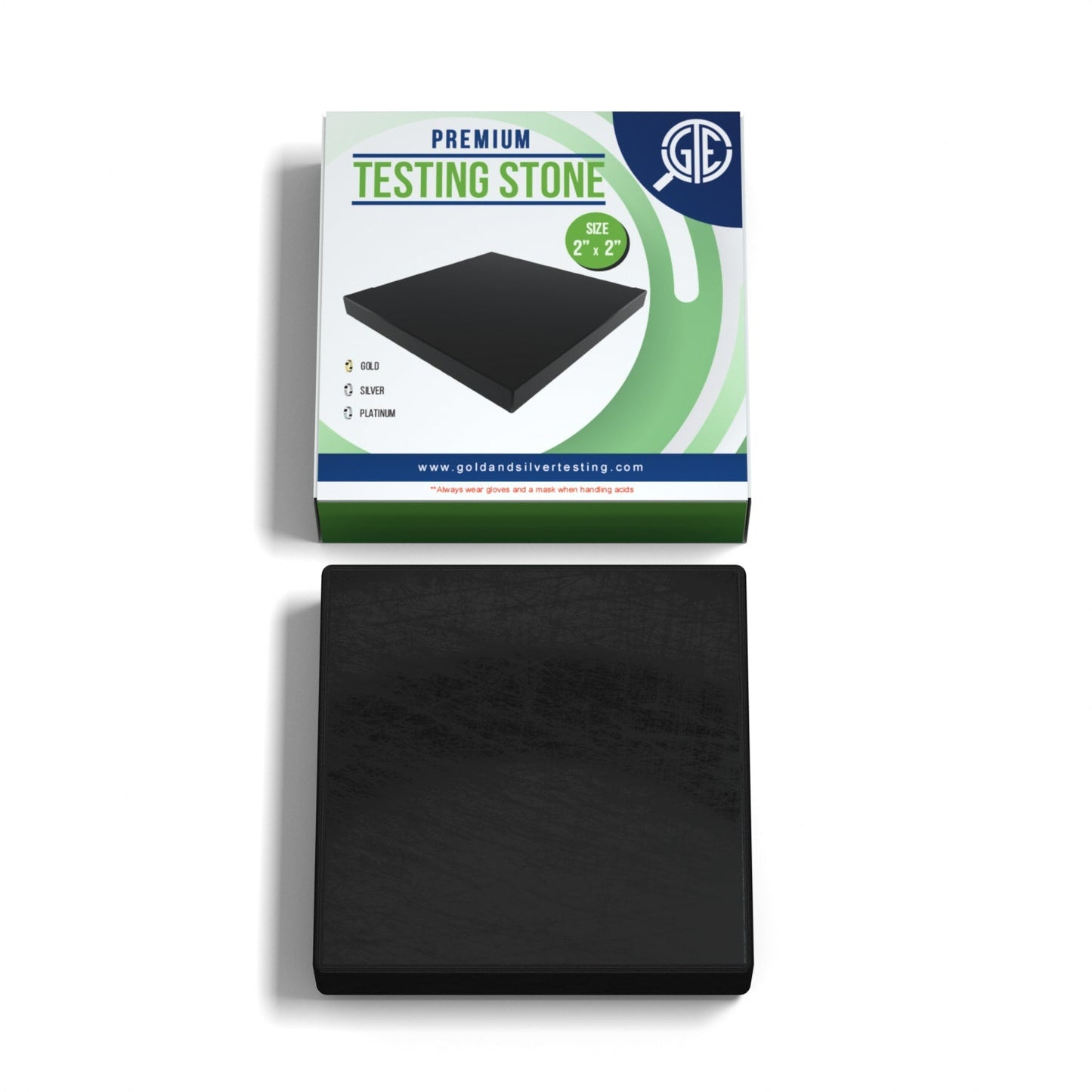 2 JSP Silver Test Acid Jewelry Testing Sterling Solution w/ Neutralizer & GTE Stone