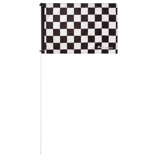 Black & White Checkered 2x3 Grommet Whip Flag