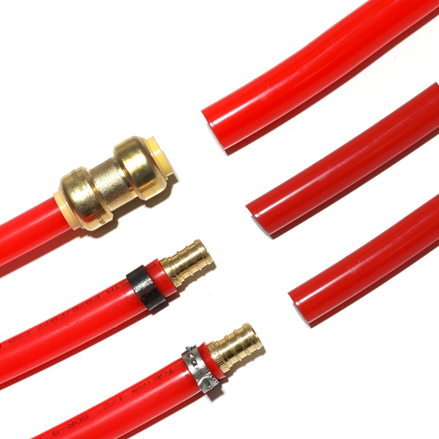 1/2" 100ft, 50ft x 2, PEX-B Pipe, Red & Blue & Cutter