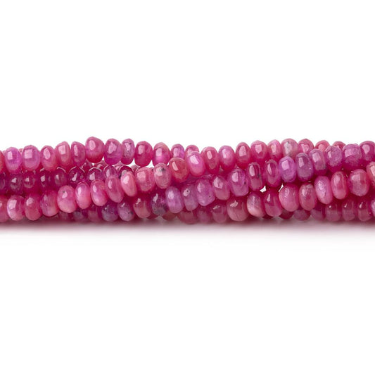 3-3.5mm Ruby Plain Rondelle Beads 16 inch 210 pieces AA