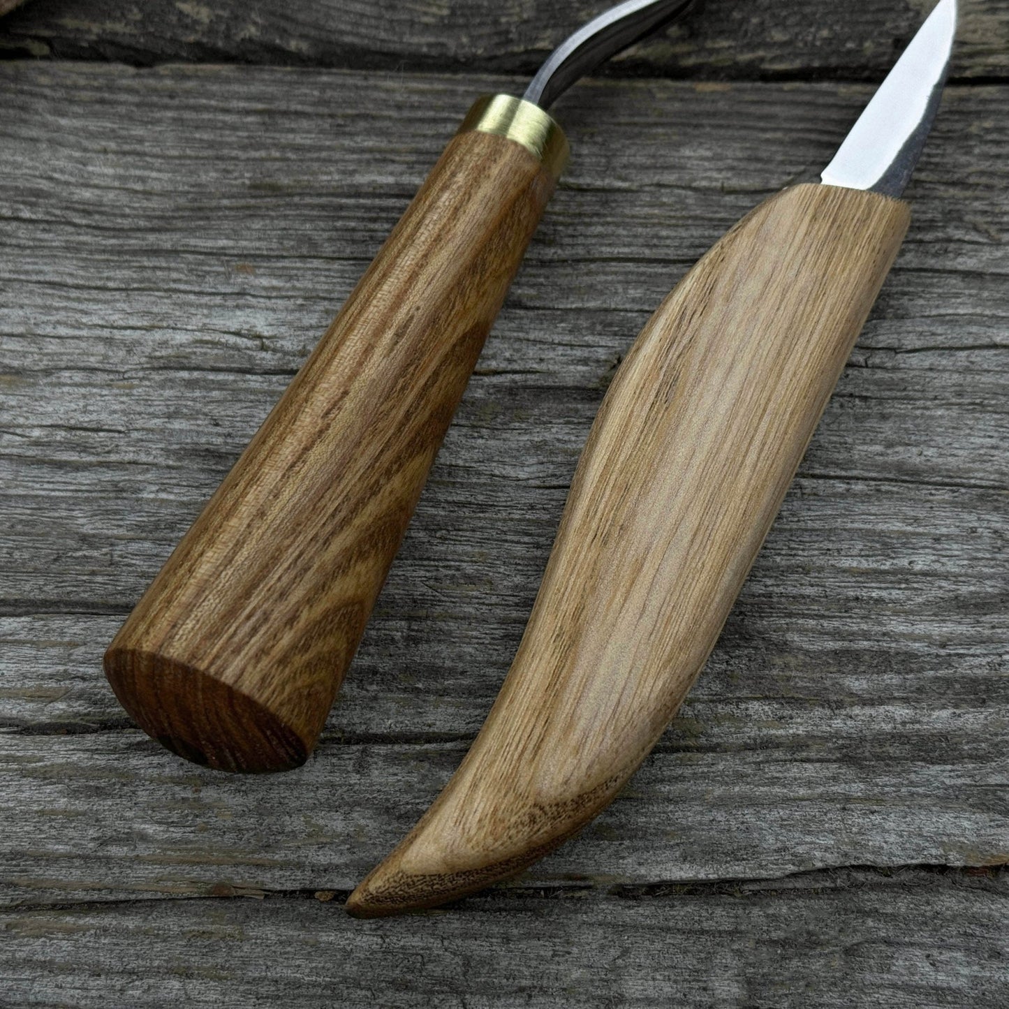 3-Piece Wood Carving Knife Set – Whittling Knife, Hook Knife & Leather Strop