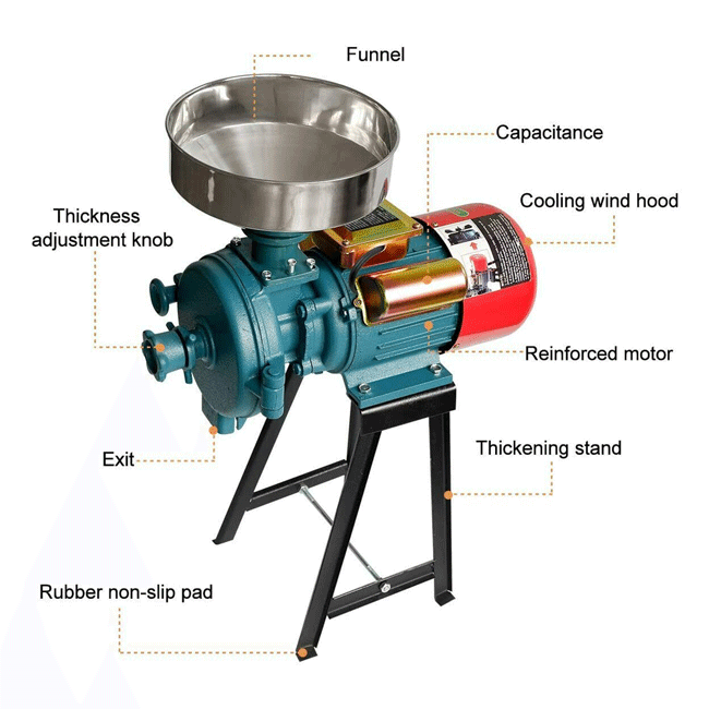 3000W Commercial Electric Corn Wheat Grain Mill Grinder (SAK91135)