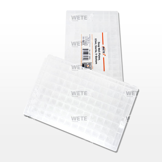 0.5mL Deep Well 96 PCR Plate, Sterile, V-Bottom