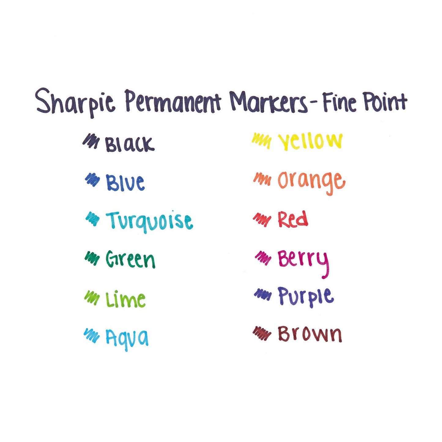 Sharpie Fine Bullet Tip Permanent Marker, Green, Dozen