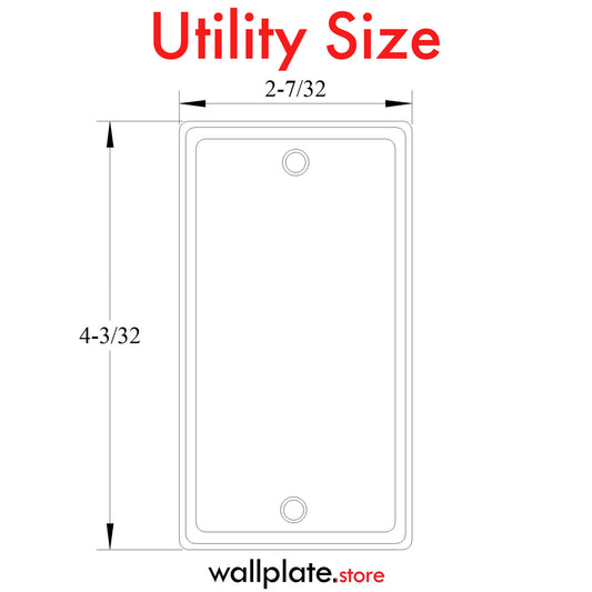 1 Gang Galvanized Steel Blank Utility cover