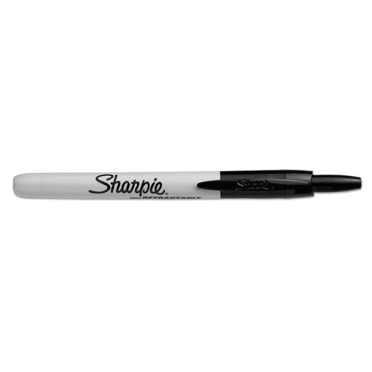 Sharpie Retractable Permanent Marker, Fine Bullet Tip, Assorted Colors, 8/Set