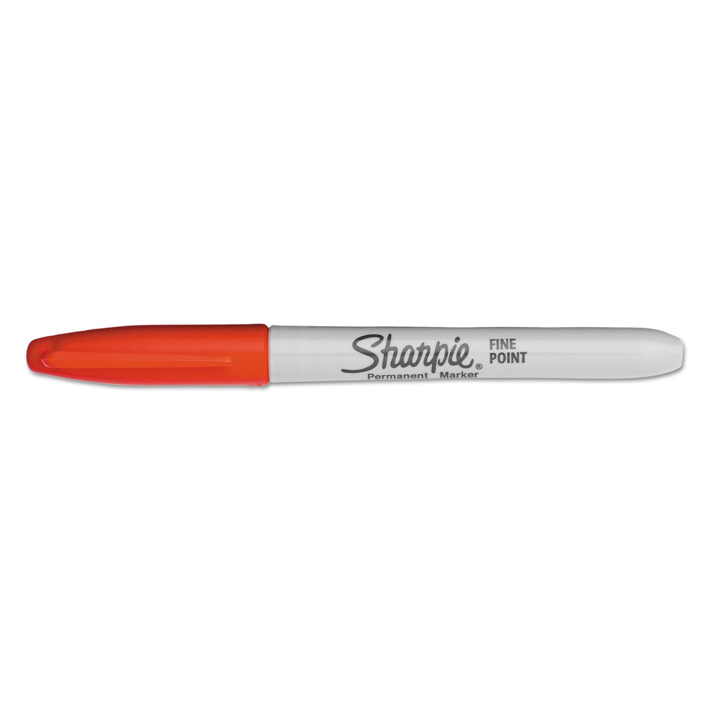 Sharpie Super Permanent Marker, Fine Bullet Tip, Red, Dozen