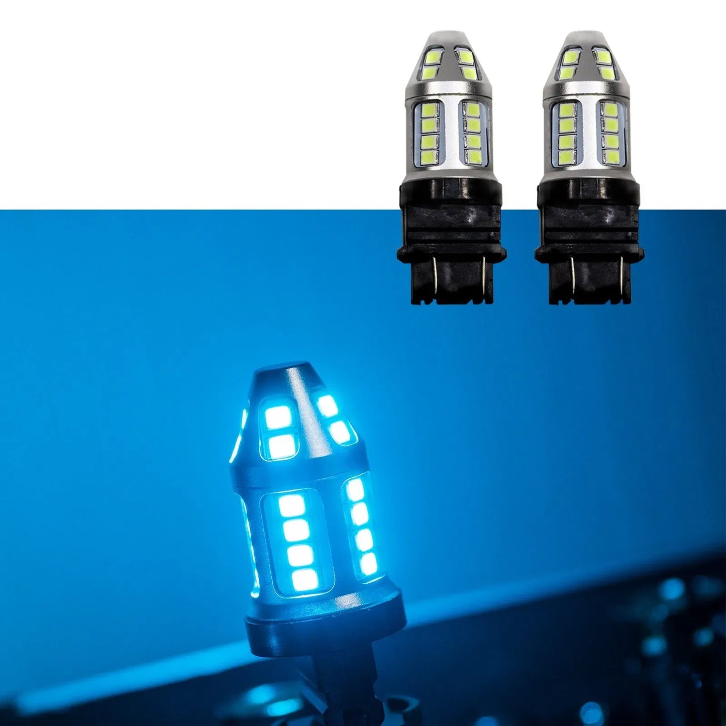 Golden Yellow T10 , T20 (7443) , 1156 (BA15S) LED 2835 SMD Automotive Motorcycle Light Bulb For Turn Signal DRL Interior Light