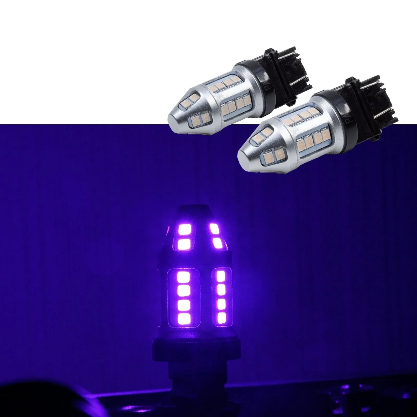 Golden Yellow T10 , T20 (7443) , 1156 (BA15S) LED 2835 SMD Automotive Motorcycle Light Bulb For Turn Signal DRL Interior Light