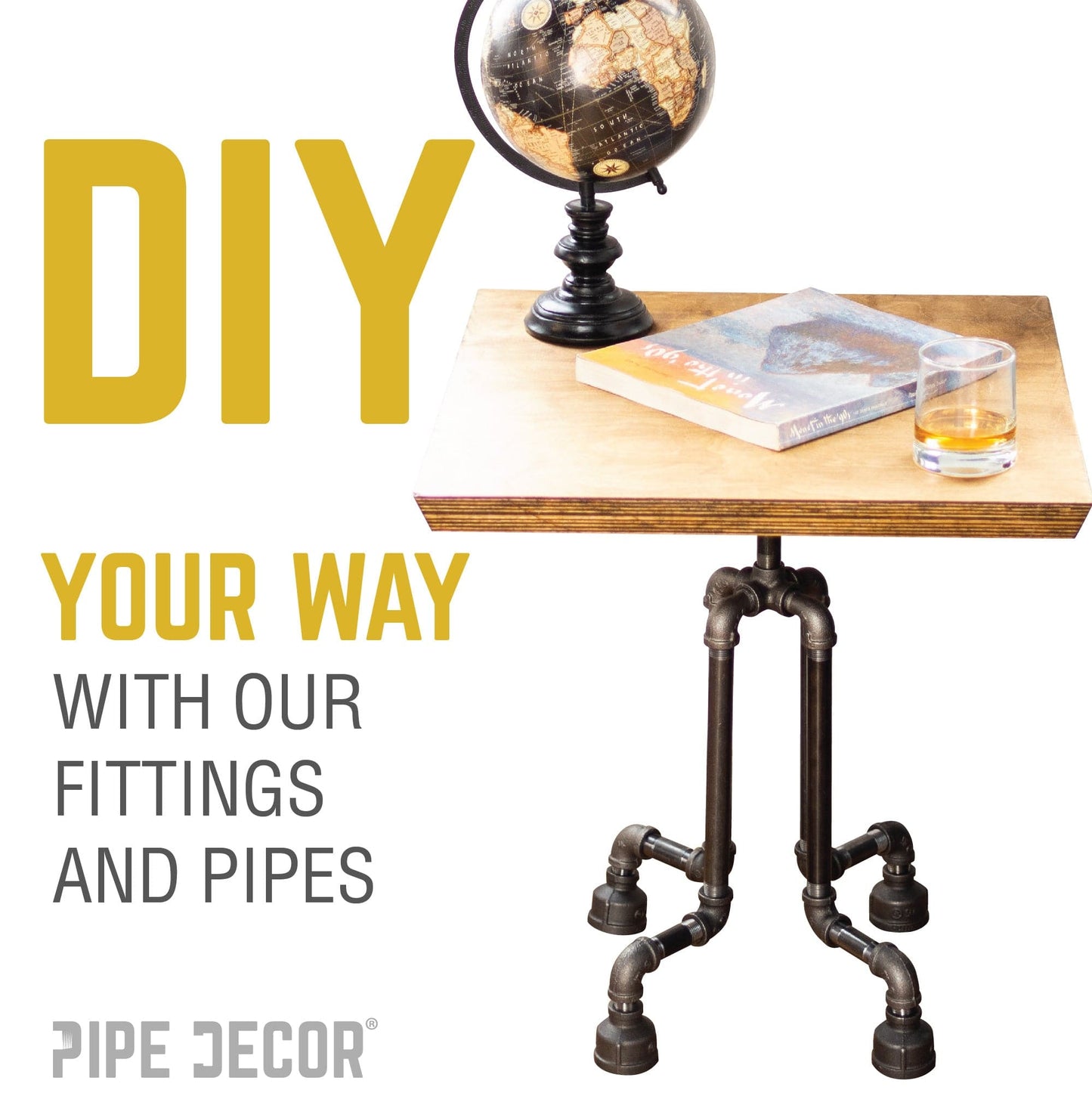 1/2 in. Black 5-Way Fitting