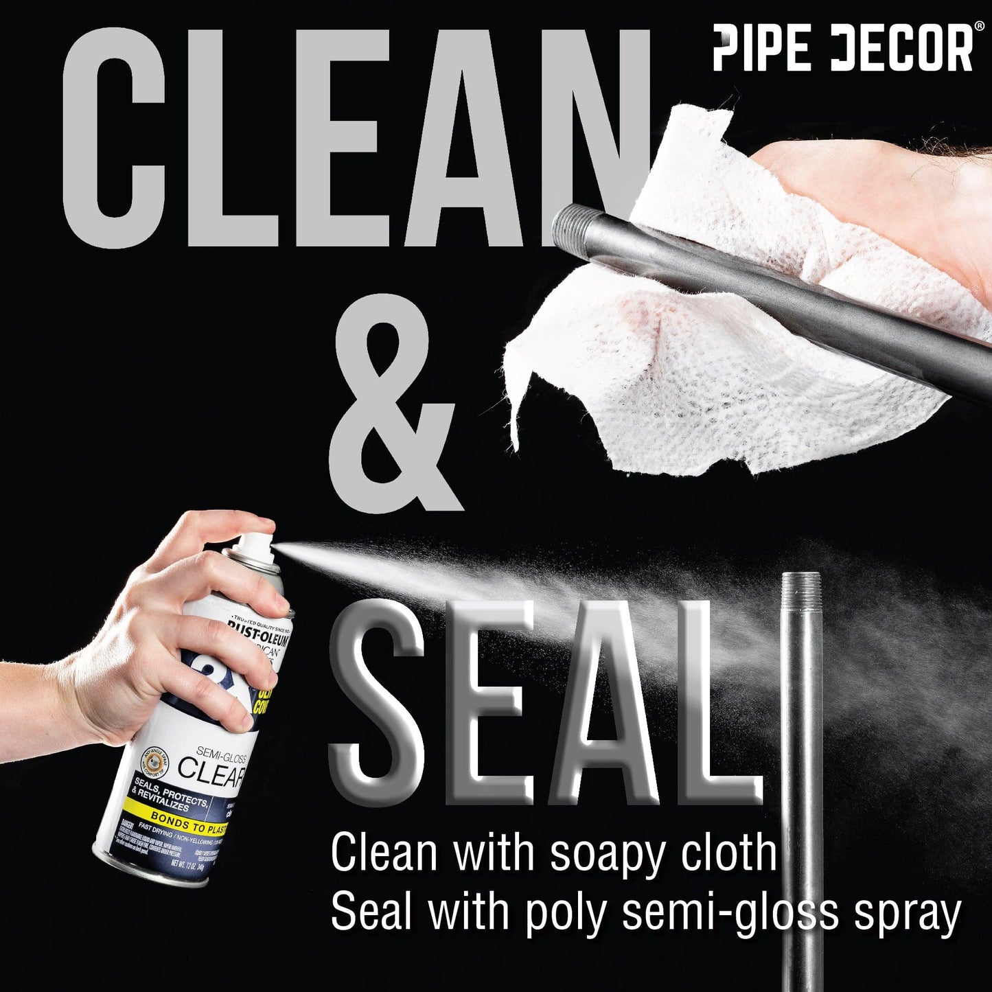 1 1/4 in. Black Floor Flange