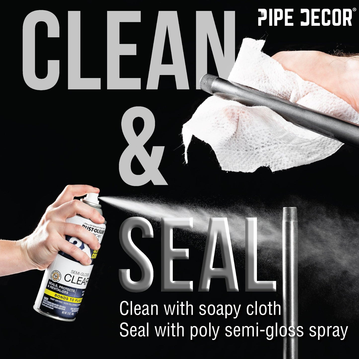 1 in. Black Floor Flange