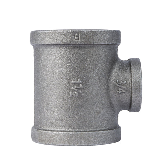 1 1/2 in. x 1 1/2 in. x 3/4 in. Black Reducing Tee