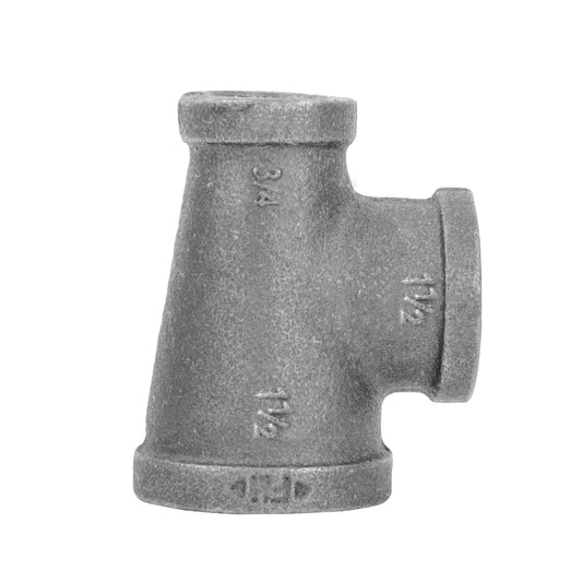 1 1/2 in. x 3/4 in. x 1 1/2 in. Black Reducing Tee