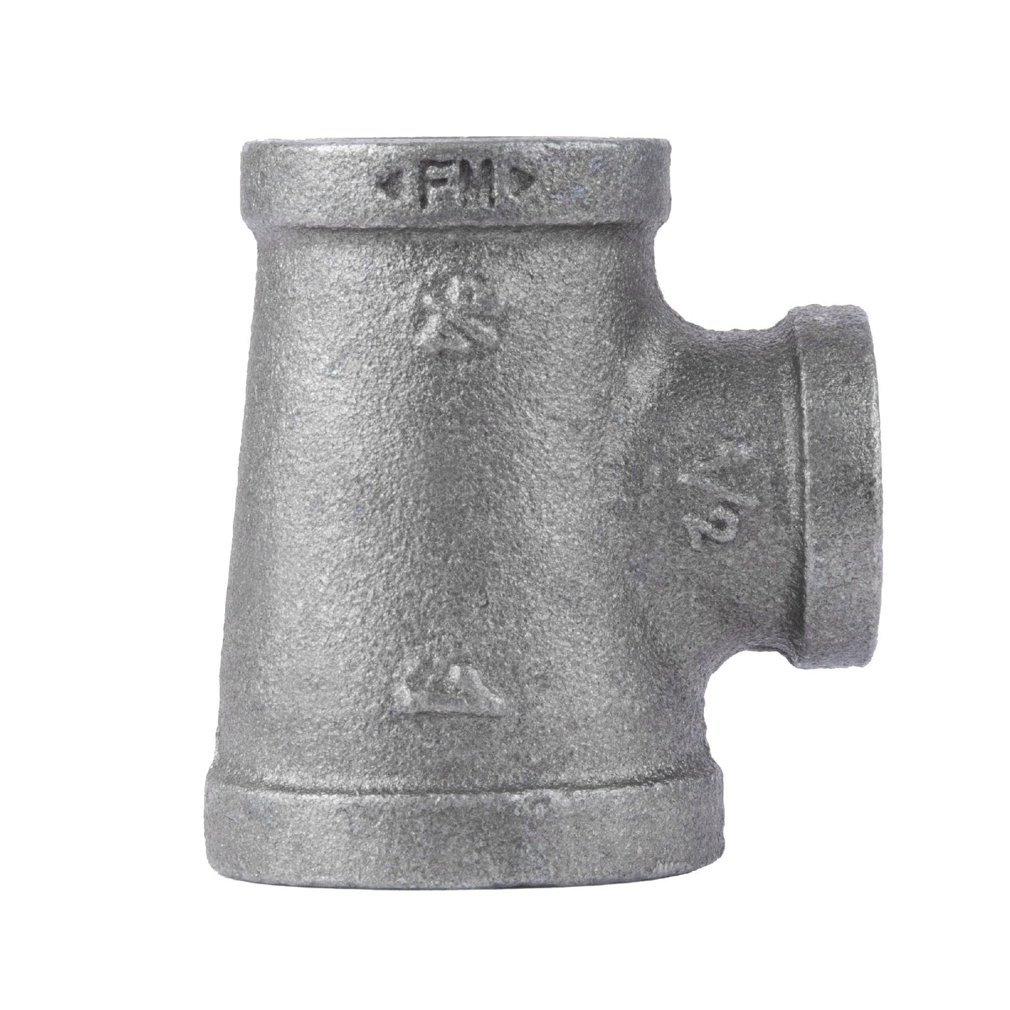 1 in. x 3/4 in. x 1/2 in. Black Reducing Tee