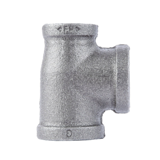 1 in. x 3/4 in. x 1 in. Black Reducing Tee