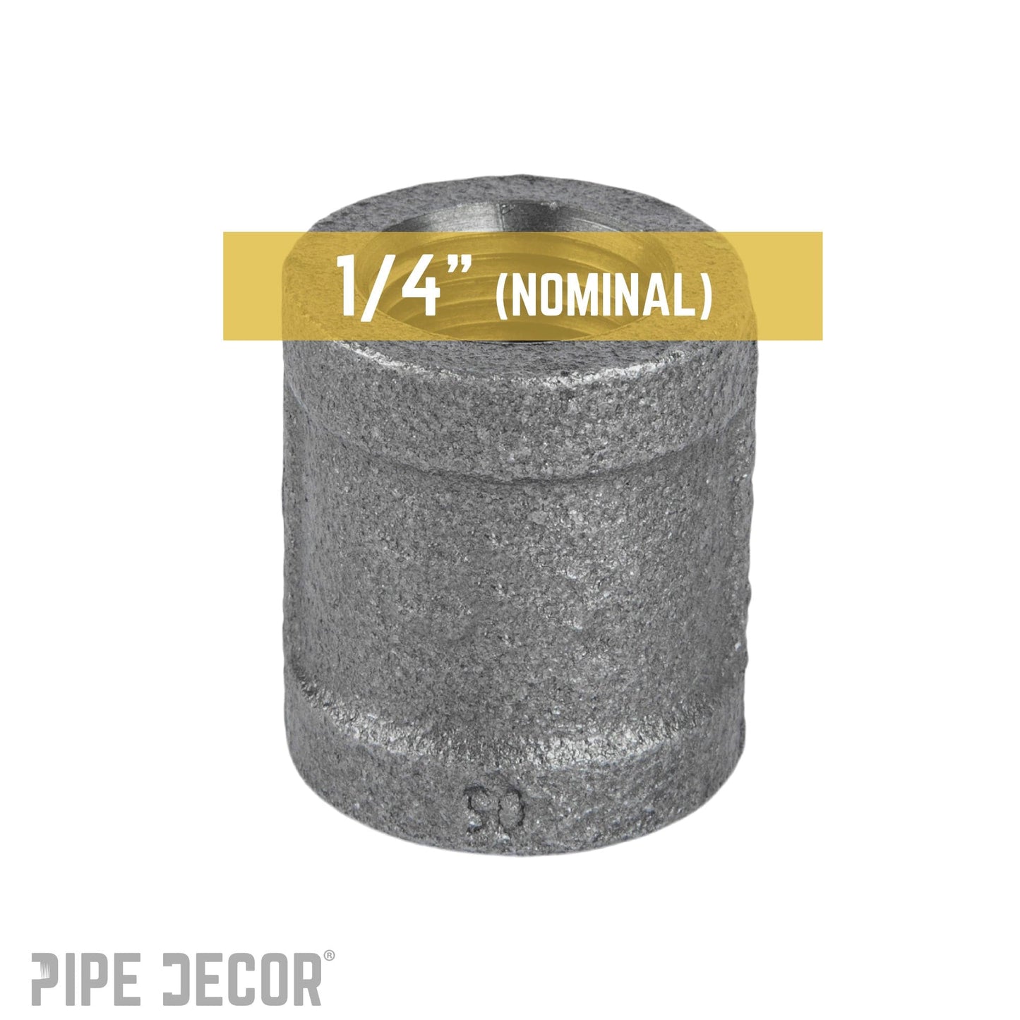 1/4 in. Black Coupling