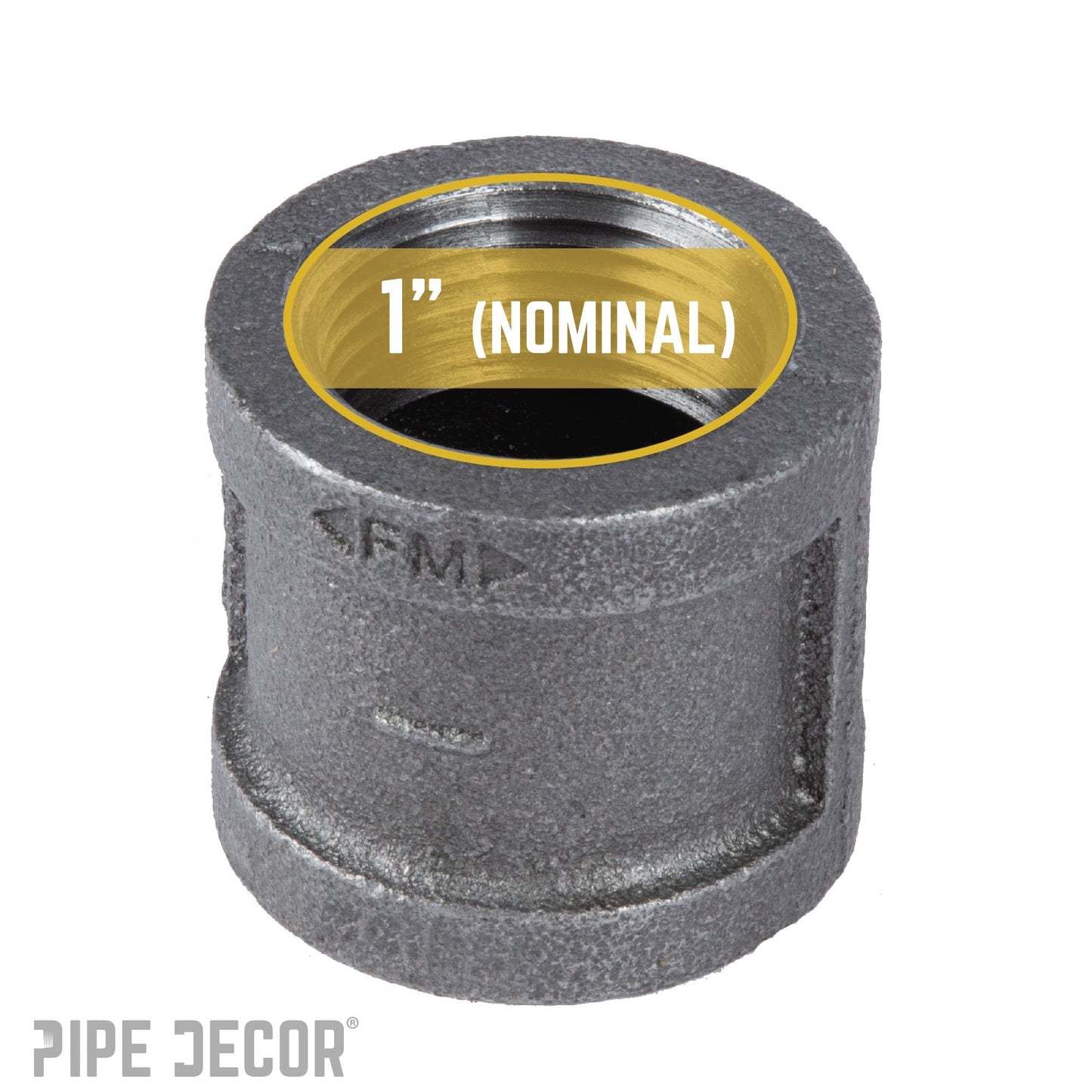 1 in. Black Coupling