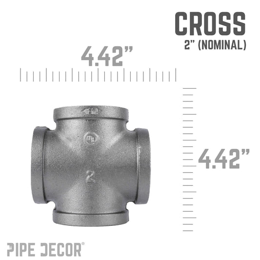 2 in. Black Cross