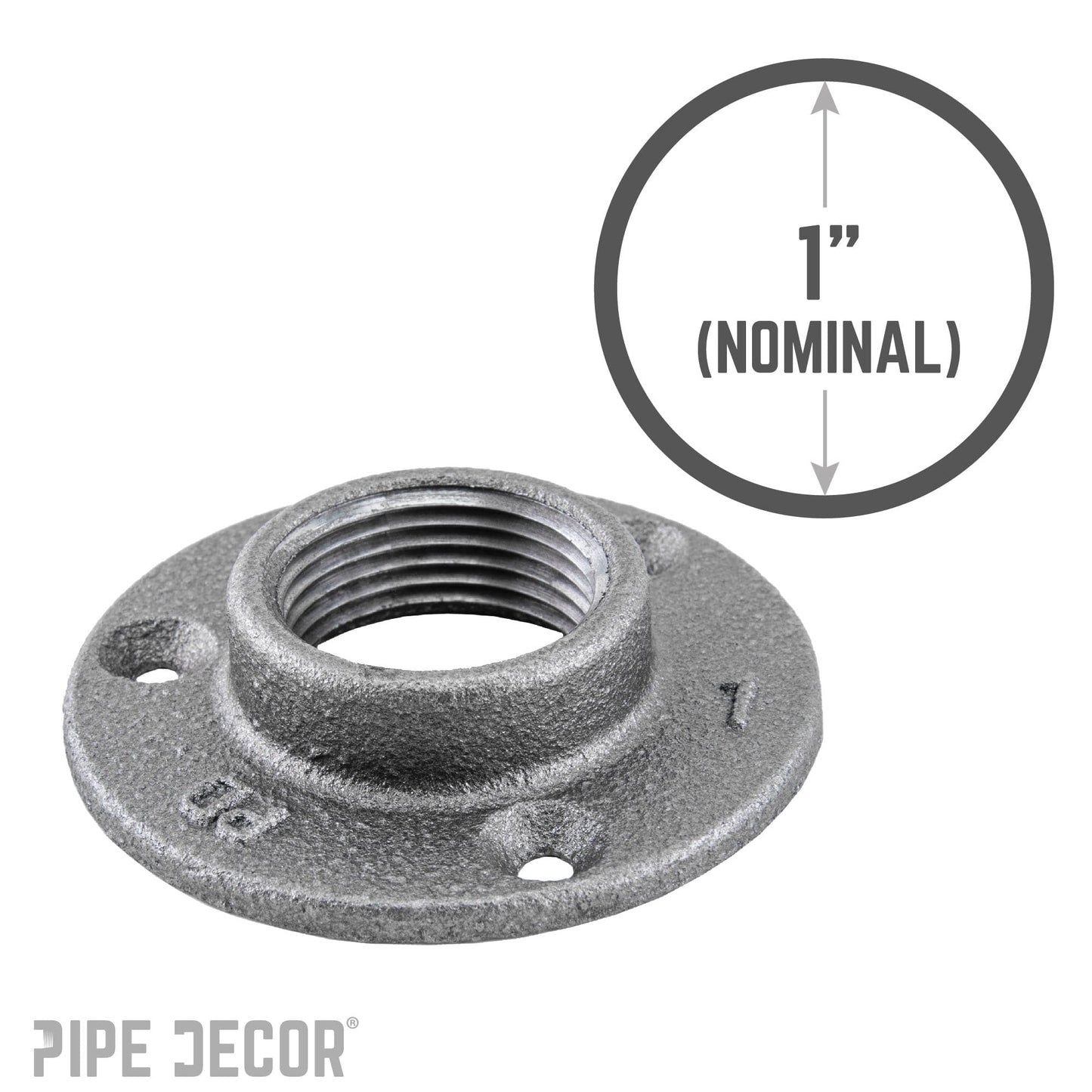 1 in. Black Mini Flange