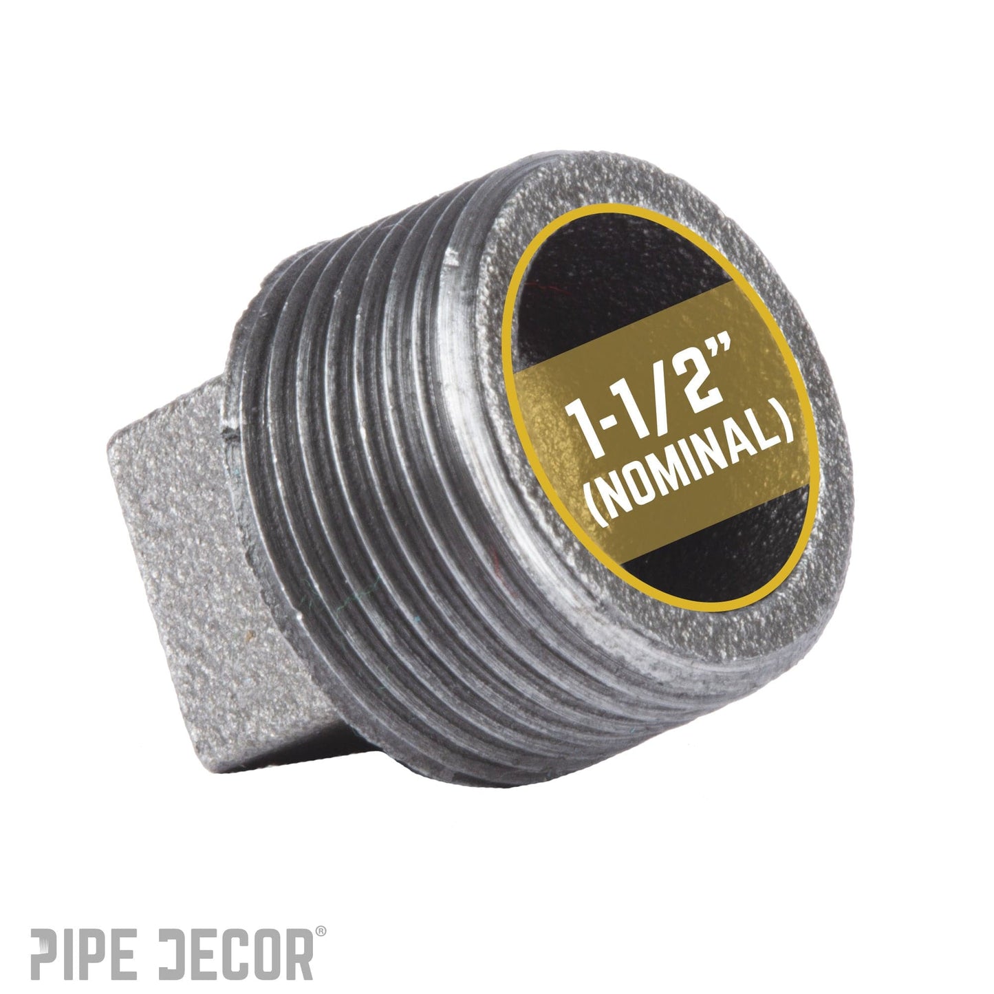 1 1/2 in. Black Plug