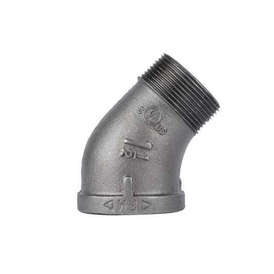 1 1/2 in. Black 45 Degree Street Elbow