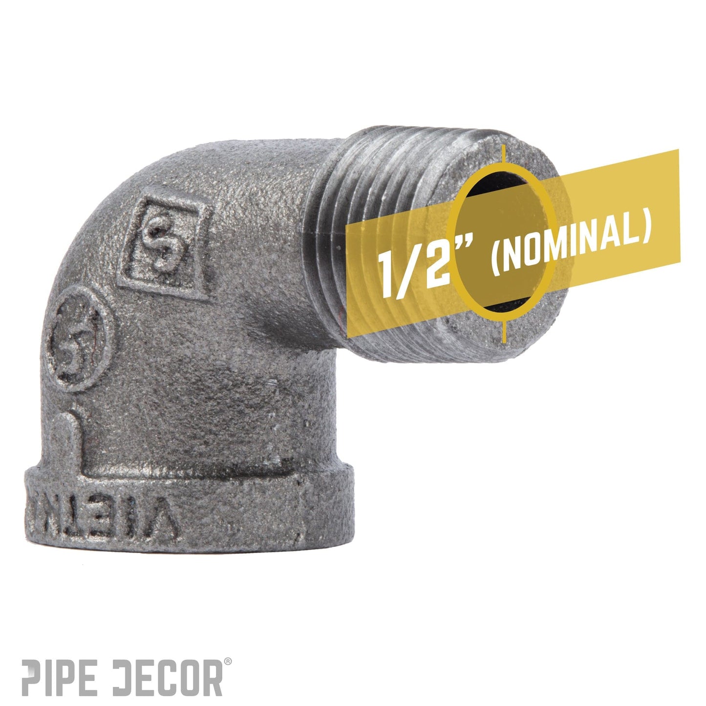 1/2 in. Black 90 Degree Street Elbow