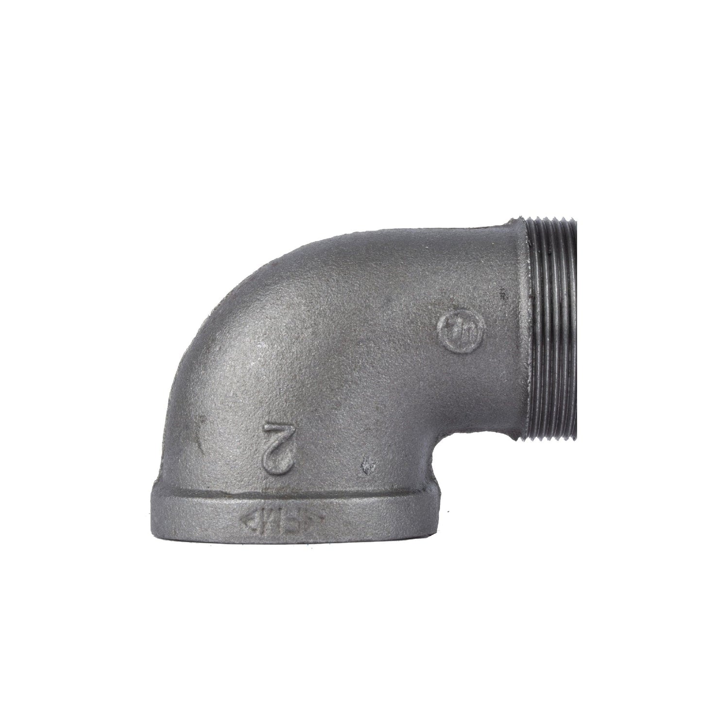 2 in. Black 90 Degree Street Elbow