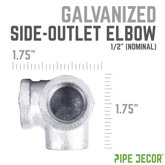 1/2 in. Galvanized Side Outlet Elbow