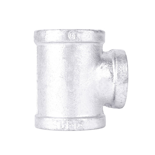 1 1/4 in. x 1 1/4 in. x 3/4 in. Galvanized Iron Reducing Tee