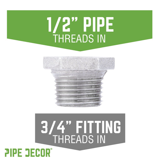3/4 in. x 1/2 in. Galvanized Iron Bushing