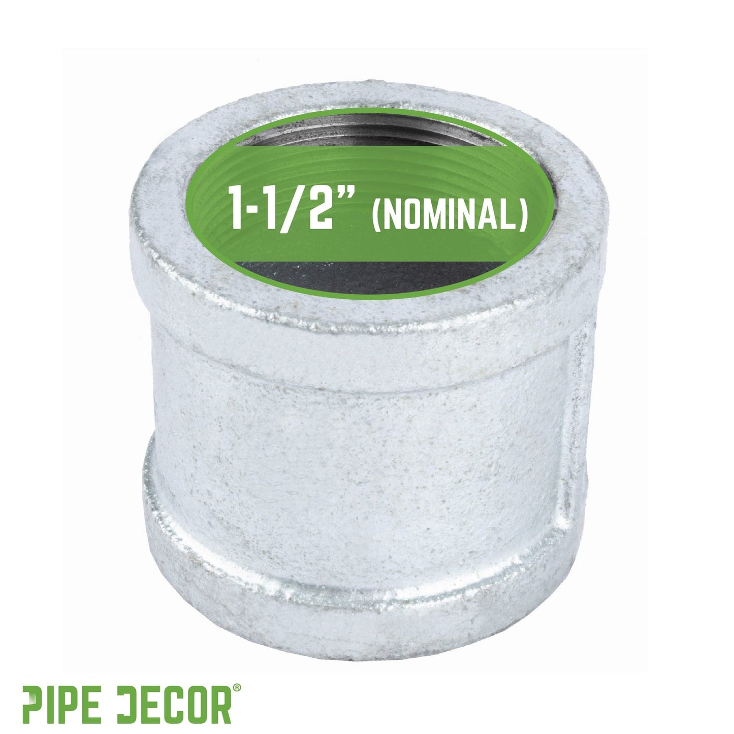 1 1/2 in. Galvanized Iron Coupling