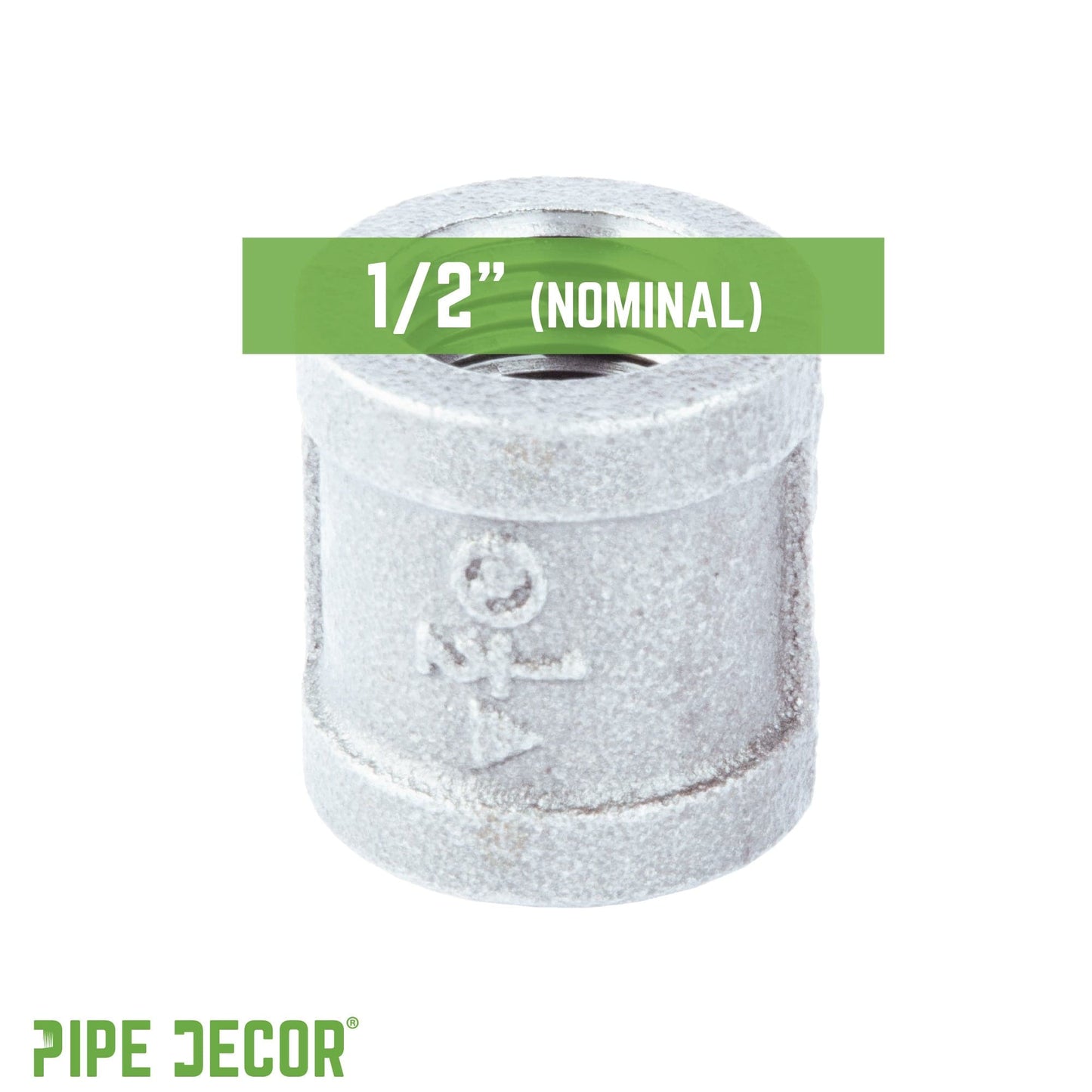 1/2 in. Galvanized Iron Coupling