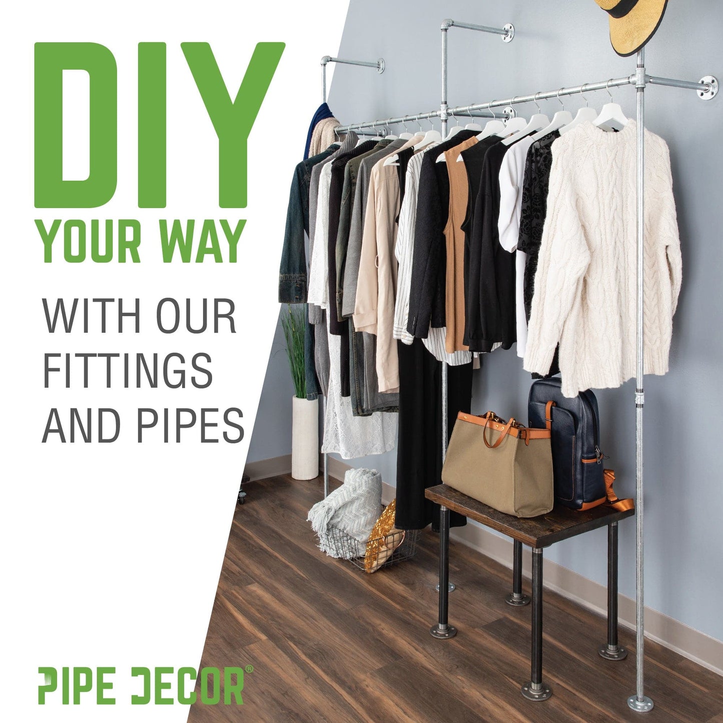 1 1/4 in. Galvanized Iron Cross