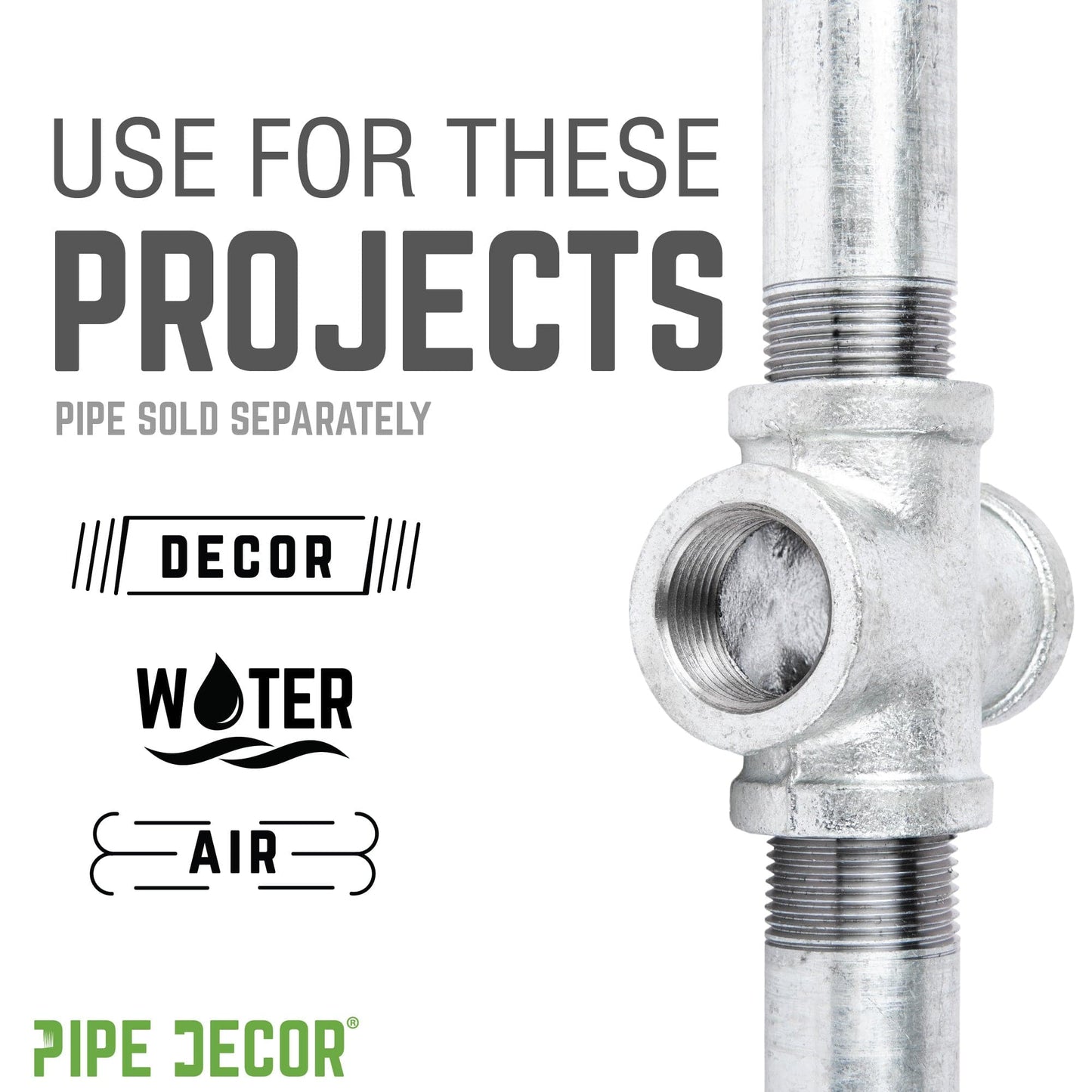 1 in. Galvanized Iron Cross