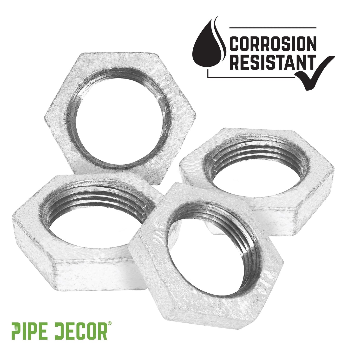 1 1/4 in. Galvanized Iron Locknut