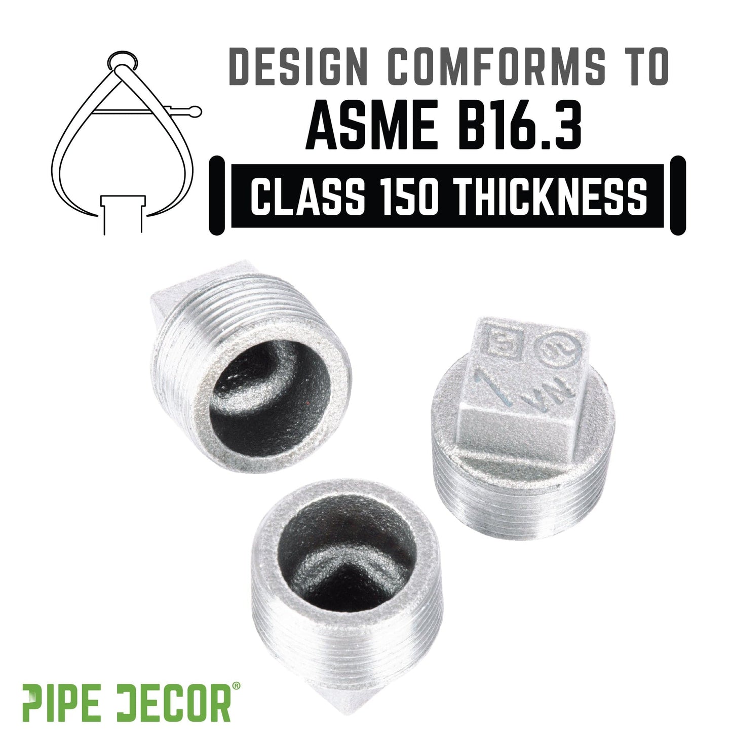 1 in. Galvanized Iron Plug