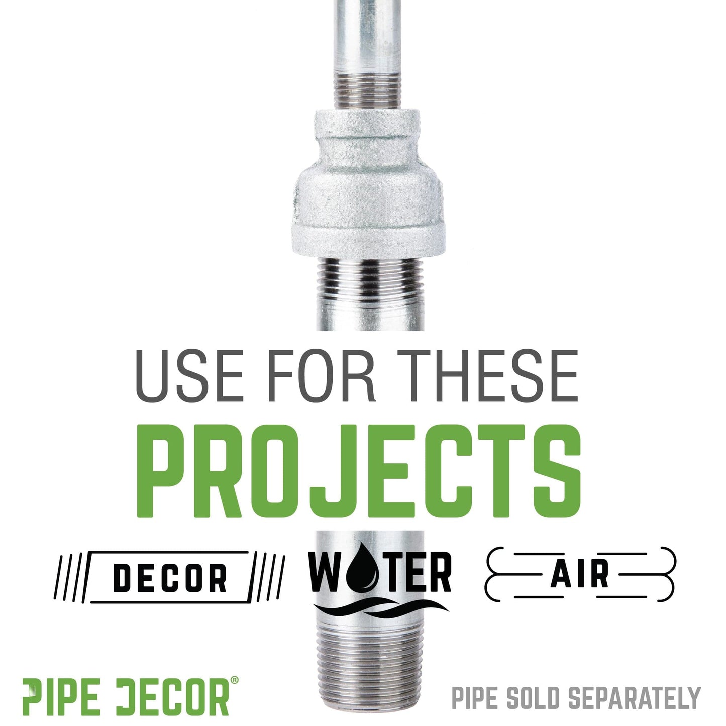 1 1/2 in. x 1/2 in. Galvanized Iron Reducing Coupling