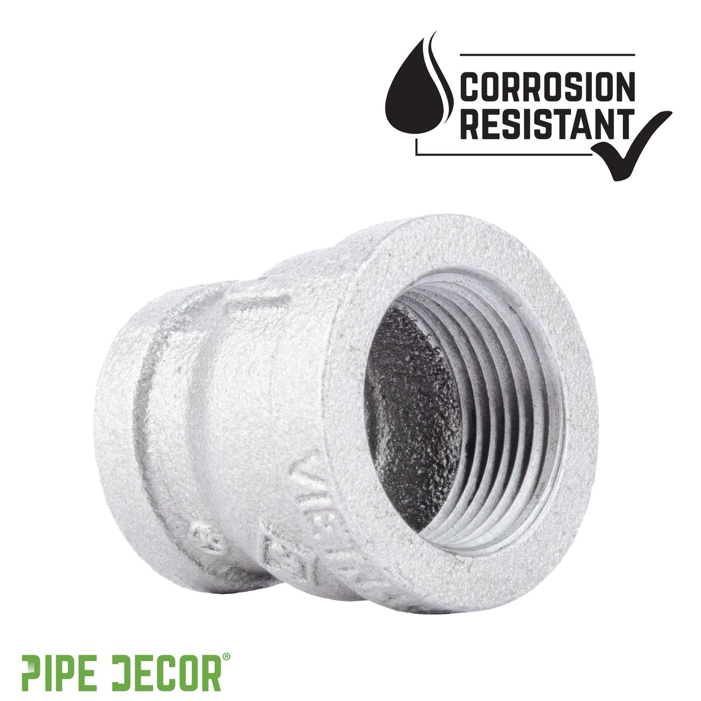 3/4 in. x 1/4 in. Galvanized Iron Reducing Coupling