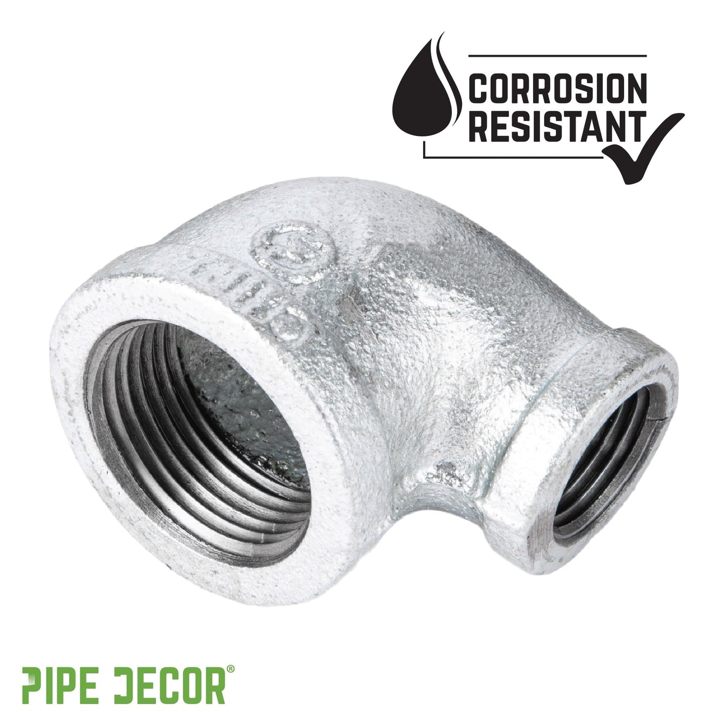 1/2 in. x 1/4 in. Galvanized Iron Reducing Elbow