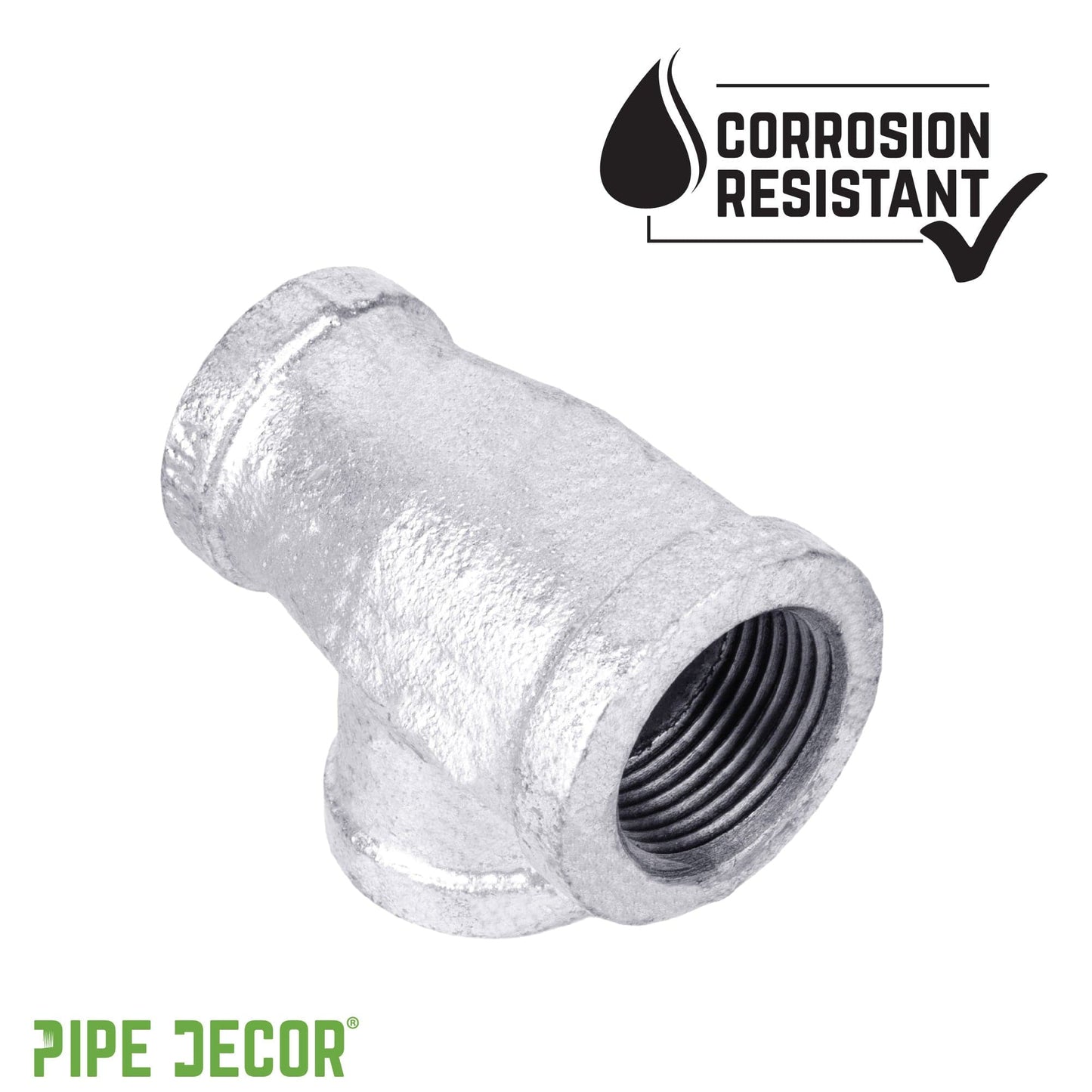 3/4 in. x 1/2 in. x 3/4 in. Galvanized Reducing Tee