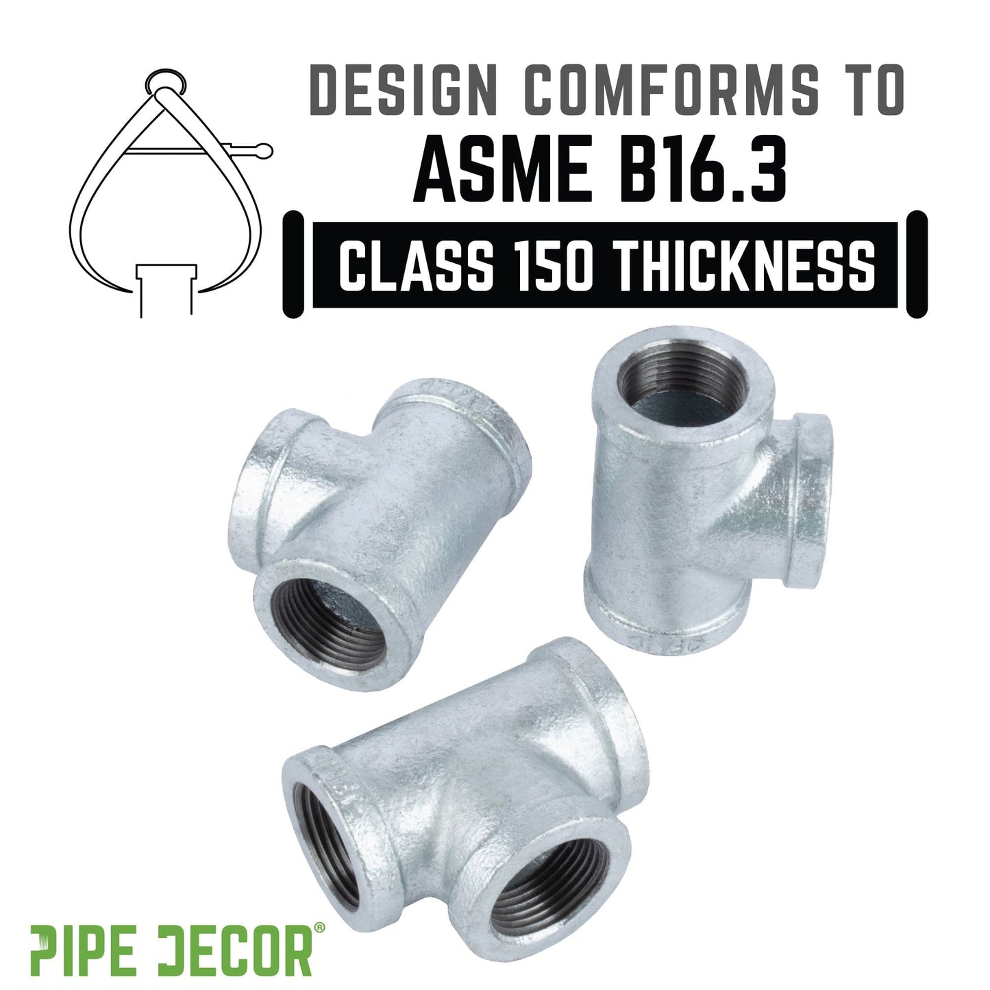 1 in. Galvanized Iron Tee