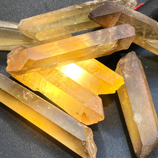 Citrine Crystal Points Extra Large (Untreated) Natural (2-4 Inches) Single or Double Terminated