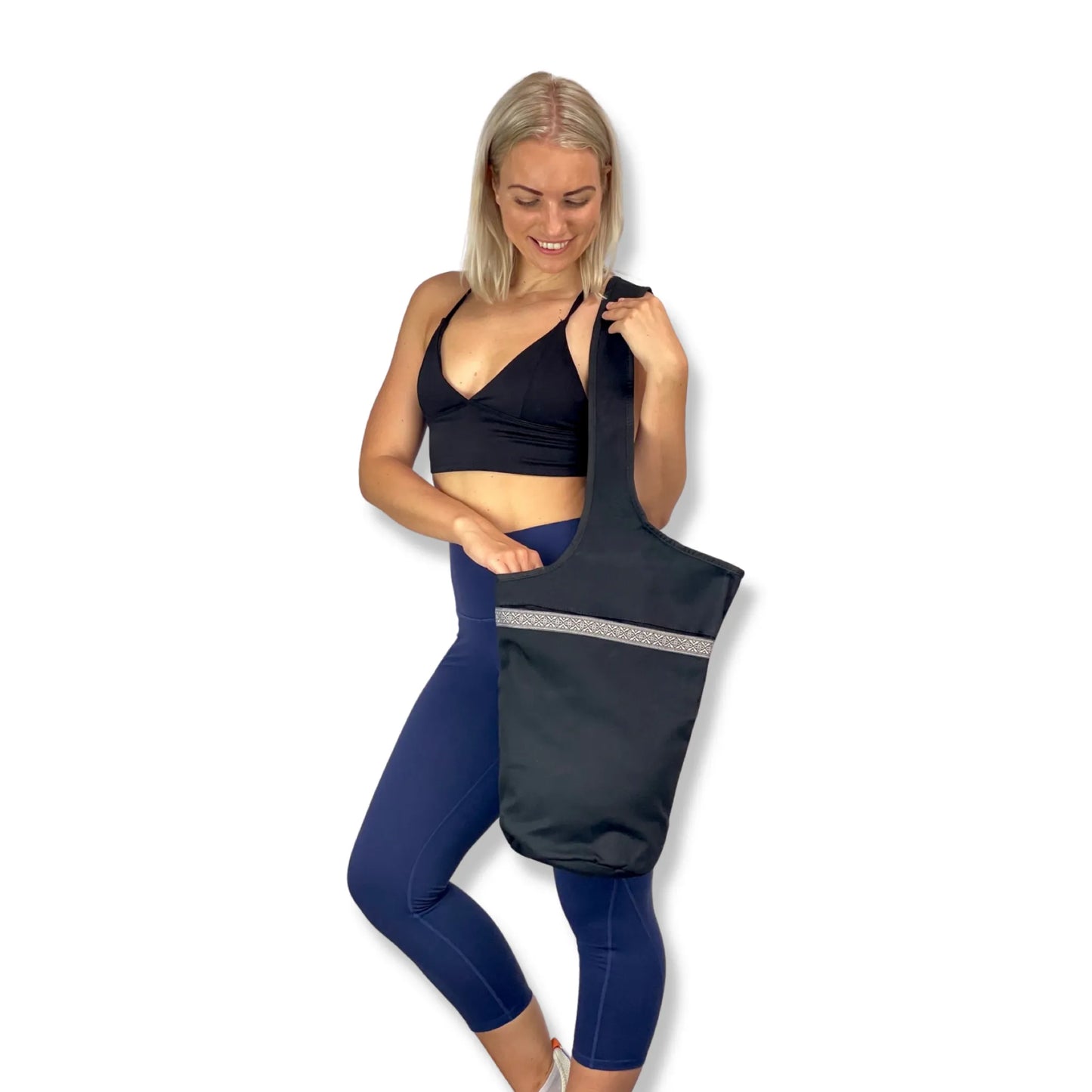 JupiterGear Yoga Mat Carrying Tote Bag with Large Size Pockets | Multipurpose and Fit Most Size Mats